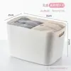 Caixa de Armazenamento Retangular Organizador de Mesa Cesta para Armazenar Lanches Cesta Organizadora de Mesa para Cosméticos Caixa de Armazenamento Pequena de Plástico para Cozinha