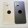 Adecuado para cristal de tapa trasera Apple 8p/xr/xsm/11/12/13/15/14pm, cristal trasero iPhone con agujero grande