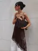2026 Ropa de Mujer Europea y Americana Transfronteriza Verano Nuevo Elegante Sexy Camisola Estilo Lencería con Adorno de Encaje