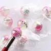 Anillo de 16 mm de Dos Colores Color UV Incrustado con Diamante Anillo de Ensueño Color AB Cuentas Redondas Cuentas Sueltas Cuentas Espaciadoras Accesorios para Pulsera Collar DIY