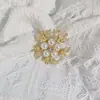 Broche Estilo Coreano com Toque de Luxo, Pino Versátil de Moda de Nicho, Broche Decorativo de Alta Qualidade para Fixar Roupas Anti-Exposição