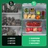 Zhang Bow Contenedor de Almacenamiento para Refrigerador de Diez Piezas Transfronterizo Pet Grado Alimenticio Crisper con Escurridor Organización de Cocina Transparente