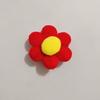 Haiyue Jewelry Jardim de Infância Pequena Flor Vermelha Pop Círculo Broche Infantil Grampo de Cabelo Celebridade da Internet Menina Flor Fofa Criativa
