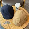 Gorra Plana de Color Liso Versátil Estilo Coreano Estilo Versátil Cuadros para Mujer Verano Ala Ancha Adelgazante Facial Protección Solar Sombrero Parasol Cabeza Grande