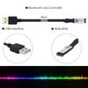 Luz Ambiente Bluetooth USB para Desktop Tira de Luz Colorida Tira de Luz E-Sports TV Tira de Luz RGB com Captura Sonora Inteligente Tira de Luz Autoadesiva
