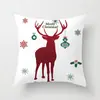 Funda de almohada de dibujos animados merryChristmas estilo europeo y americano funda de cojín decorativo para la cintura de árbol de Navidad calcetines de caramelo