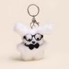 Llavero Colgante Peluche Perro Gafas Original Genuino Popular Lindo Colgante para Bolso Perro Pequeño Regalo