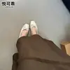 Zapatos Planos Mary Jane de Piel Genuina Plateados para Mujer 2026 Nuevos Mocasines Planos de Verano Wanwan Zapatos de Ballet Suaves Bean