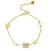 Jinhui nova pulseira popular de aço titânio europeia e americana estilo ins feminina moda personalizada pulseira que não desbota anti-desbotamento