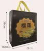Bolsa de Regalo de Empaque de Durian No Tejida al por Mayor, Bolsa Térmica tipo Satchel para Llevar, Bolsa de Empaque para Té de Leche con Papel de Aluminio y Logo Imprimible