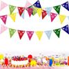 Bandera de decoración para fiesta mexicana, bandera triangular hueca no tejida, diseño de ambiente para el 5 de mayo, Día de los Muertos, bandera colorida