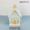 Casa de Cerámica Pintada a Mano Forma de Casa de Navidad Tarro para Dulces y Galletas Venta Caliente Transfronteriza Tarro para Almacenamiento de Comida de Navidad Adornos para Casa