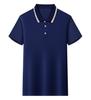 Camisa polo personalizada com logotipo, manga curta, camisa publicitária para garçom, roupa de trabalho com lapela barata, camiseta, macacão, impressão