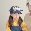 Gorro de Bebé Estilo Delgado para Primavera y Otoño Visera Protector Solar Borde Amplio Gorra de Béisbol para Niños y Niñas Mezclilla Lavada Estilo Coreano