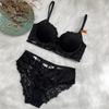 Gran Venta Venta Íntimos Sexy Franceses Ultra-Delgado Recortado Bordado Pecho Pequeño Push-Up Encaje Deseo Puro Set de Brasier Brasier