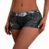 Pantaloncillos sin costuras transfronterizos Imitación de mezclilla Pantalones de seguridad para mujer Ropa interior de pierna recta básica Pantalones de cintura media para mujer Boxers Antideslumbrantes