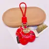 Llavero Colgante Creativo de Cuero PU Año del Caballo Colgante de Mochila Escolar de Dibujos Animados Muñeco Llavero de Coche Pequeño Regalo para Eventos