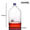 Frasco de vidro azul GL45 para reagentes de laboratório, 50ml 100ml, vidro borossilicato alto, frasco de amostragem, fabricante