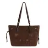 Bolsa Fosca Retrô da Moda para Mulheres 2025 Novo Estilo Bolsa de Ombro de Grande Capacidade para o Dia a Dia Bolsa Tote para Estudante Universitário