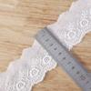 Ropa de encaje bordado de fábrica, accesorios de encaje textil para el hogar, exquisito encaje de algodón perforado al por mayor, punto
