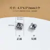 Accesorios de plata antigua, portacuentas, portaflores, tapas para cuentas, separadores de cuentas, almohadillas, accesorios para pulseras de cristal para manualidades, plata 99.9%