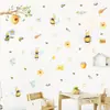Br1013F Dibujos Animados Lindos Qinhao Abejita Pegatinas de Pared Autoadhesivas Estilo Ins Habitación Infantil Decoración Guardería Pegatinas
