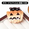 Novos Grampos de Cabelo Divertidos de Halloween com Designs Criativos de Fantasma, Abóbora e Morcego Preto, Acessórios de Cabelo Personalizados em Acrílico