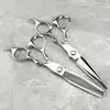 Tijeras de Peluquería Personalizadas Estilo Chino de 6.0 pulgadas, Tijeras para Cortar el Cabello, Tijeras Planas, Tijeras para Flequillo