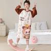 Pijamas para Niños Otoño e Invierno Franela Camisón para Niñas Dulce y Lindo Dibujos Animados Casual Cálido Pequeño, Mediano y Grande Camisón para Niños