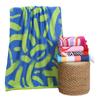Toalla de Baño Estampada de Microfibra con Borlas, Toalla Absorbente de Viaje con Protección Solar, Toalla de Playa Extra Grande y Gruesa, Venta al por Mayor Transfronteriza