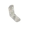 Soporte de ángulo de acero inoxidable de 90 grados con bloque de fijación, soporte de ángulo negro, hierro angular en forma de L, ferretería, conector para muebles