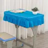 Funda para Escritorio de Estudiante de Primaria, Tela para Escritorio y Silla Escolar de Aula, Funda Individual Azul Real y Verde para Escritorio 40X60 Sin Falda