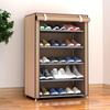 Zapatero Simple Tipo F para Uso Doméstico, Zapatero de Tela Almacenamiento a Prueba de Polvo, Estante de Almacenamiento Multicapa, Organizador de Almacenamiento de Zapatos