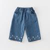 Calças para Meninas Primavera e Outono 2025 Novas Jeans Estilosos para Bebês Meninas Calças Longas de Outono Moda Infantil