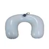 Almohada inflable de PVC con flockeo BB, almohada inflable para el cuello, almohada de juguete inflable, almohada alta