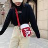 Bolsa de Lona Fashion Bolsa Feminina Nova 2020 Estilo Coreano Bolsa de Ombro Feminina Doce Pequena Redonda Bolsa Feminina Estilosa Personalizada