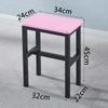 R* Taburete Cuadrado Simple Taburete de Comedor Silla de Entrenamiento para Mesa de Comedor en Casa Taburete de Hierro de Madera Taburete de Color Elevación Adulto Taburete de Taller de Fábrica
