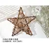 Decoração de Natal Guirlanda de Porta Pendurada DIY Estrela de Cinco Pontas Comércio Exterior Bola de Rattan Smilax Jardim de Infância Leidezhuzhu