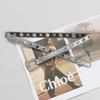 Decoración de cinturón ancho cinturón de alta calidad para mujer moda europea y americana jeans personalizados con lentejuelas de diseño versátil negro y plateado