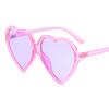 Nuevos Lentes en Forma de Corazón, Montura de Gafas de Sol de Corazón de Durazno a la Moda, Gafas de Sol Universales de Corazón Grande, Venta Directa de Fábrica de Gafas Cruzadas para Mujer 8660