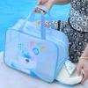 Bolsa de cosméticos de gran capacidad para mujer, portátil, transparente, con dibujos animados, para playa, impermeable, para natación, bolsa de lavado, bolsa de almacenamiento