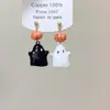 Verão Colorido ~ Brincos de Flor Coloridos de Contraste Simples e Personalizados, Design de Nicho, Brincos Versáteis Doces e Modernos