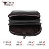 Bolso para teléfono móvil de cuero genuino para hombre, personalizado por el fabricante, estilo casual de negocios, pequeño bolso multifuncional para la cintura, bolso pequeño para colgar con cinturón.