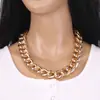 Estilo genial diseño de nicho cadena de aluminio cadena para la clavícula transfronterizo moda femenina temperamento apilado hip-hop collar