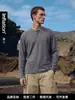 Ropa para Hombre Jiezhan Rayas Cuello Henry Old Money Manga Larga 26 Otoño Nueva Llegada Bloque de Color Unisex Holgada Casual Camiseta para Hombres y Mujeres