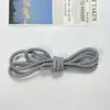 Cordones Redondos de Poliéster Trenzado con Núcleo, a Cuadros, Dos Tonos, 5 mm, del Fabricante, en Stock, para Zapatos Deportivos y Casuales, Color Blanco Colorido, Unisex, Estilo Ins