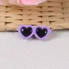 Gafas de Sol de Resina Acrílica de Corazón Pequeño de Colores Accesorios para Gafas con Forma de Corazón Colgante para Muñeca DIY Accesorios Decorativos Hechos a Mano