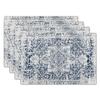 Individual Bohemio Exotismo Individual de Lino Lavable Tela Tótem Mantel Individual Aislamiento Térmico Posavasos Estampado Antideslizante