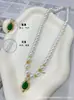 Colar de Contas Brincos Pulseira Conjunto de Joias de Três Peças Pérola Presente de Dia das Mães Presentes Ao Vivo