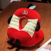 Almohada de siesta creativa de manzana roja de ojos grandes Cojín para silla de oficina Almohada de mesa para descanso de estudiantes Almohada al por mayor